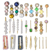 28 Pcs Macaron Hair Clips for Women Acrylic Pearl Hair Clip Handmade Pearl Hair Pins Fashion Hair Accessories for Party Wedding (28 Pcs)