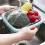3 in1 Kitchen Colander with Lid- Plastic Double-layer Fruit and Vegetable Strainer Bowl Sets /Storage(1, Yellow) 2