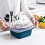 3 in1 Kitchen Colander with Lid- Plastic Double-layer Fruit and Vegetable Strainer Bowl Sets /Storage(1, Yellow) 5
