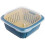 3 in1 Kitchen Colander with Lid- Plastic Double-layer Fruit and Vegetable Strainer Bowl Sets /Storage(1, Yellow) 1