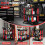Homcom HOMCOM 3-Tier Rolling Tool Cart, Tool Trolley on Wheels for Garage, Black 6