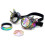 Rainbow Crystal Bling Glasses Kaleidoscope Goth Rivets Kaleidoscope Goggles 2