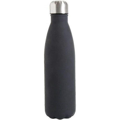 500ml Black Double Wall Flask, Water Bottle with Double Wall Insulation to Keep Drinks Both Hot and Cold