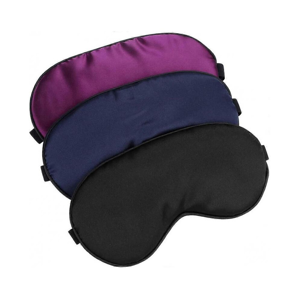 Eye-Mask Eye-Cover Eyeshade - Silk Soft Adjustable Strip Eye Cover