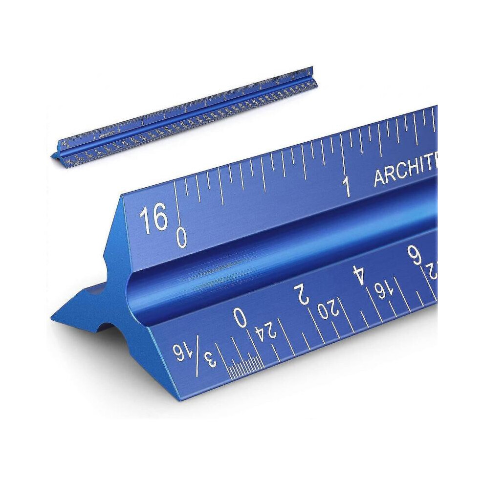 Architectural Scale Ruler Aluminum Architect Triangular Scale Ruler 5004229400424