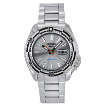 Seiko 5 Sports SKX Style Special Edition Stainless Steel Silver Dial Automatic SRPK09K1 100M Men's Watch