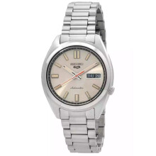 Seiko 5 Sports SNXS Series Stainless Steel Beige Dial Automatic SRPK91K1 100M Men's watch