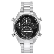 Seiko Prospex Speedtimer Chronograph Stainless Steel Black Dial Solar SFJ003P1 100M Men's Watch