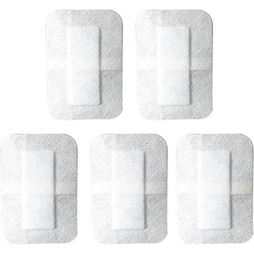 10PCS Adhesive Sterile Wound Dressing, Breathable Composite Dressing 7x6cm
