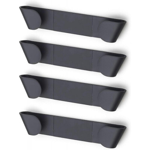 Set of 4 In-cupboard Pan Lid Holders- Grey