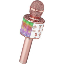 Karaoke Wireless Microphone, Handheld Bluetooth Microphones Speaker Karaoke Machine with Dancing LED Lights, Home KTV Player