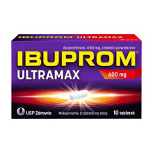 Ibuprom Ultramax 600 mg, 10 tablets