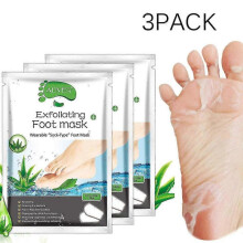 Foot Peel Mask -3 Pairs - Deep Exfoliating Peel Off Mask for Women And Men for Cracked Heels, Dead Skin And Calluses