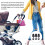 4pcs Stroller Hook Clips Stroller 360 Degree Rotating Pram Shopping Hooks 4