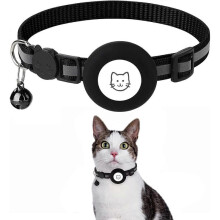 Reflective Cat Collar, Apple Airtag Compatible, Removable Safety Buckle Collar, Kitten & Puppy Collar