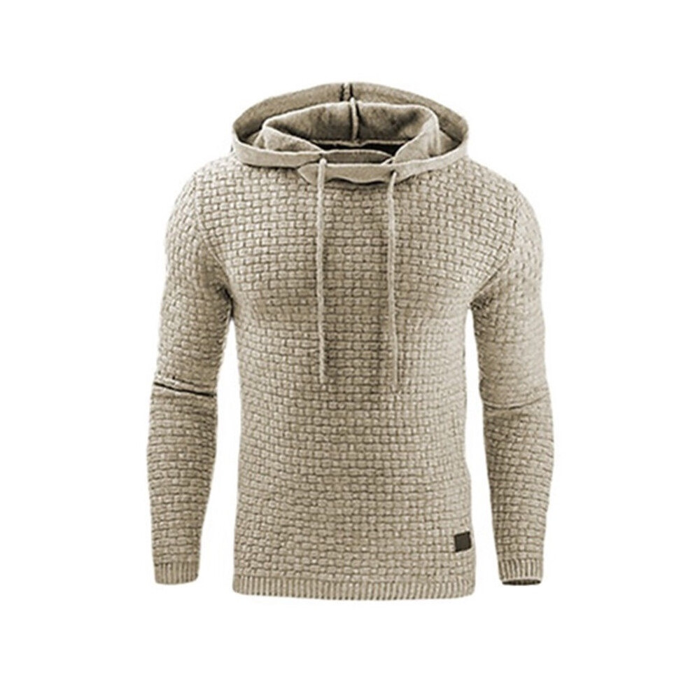 (Khaki,5XL)Veste chaude homme vêtements d'extérieur pull à capuche manteau pull à capuche sweat-shirt