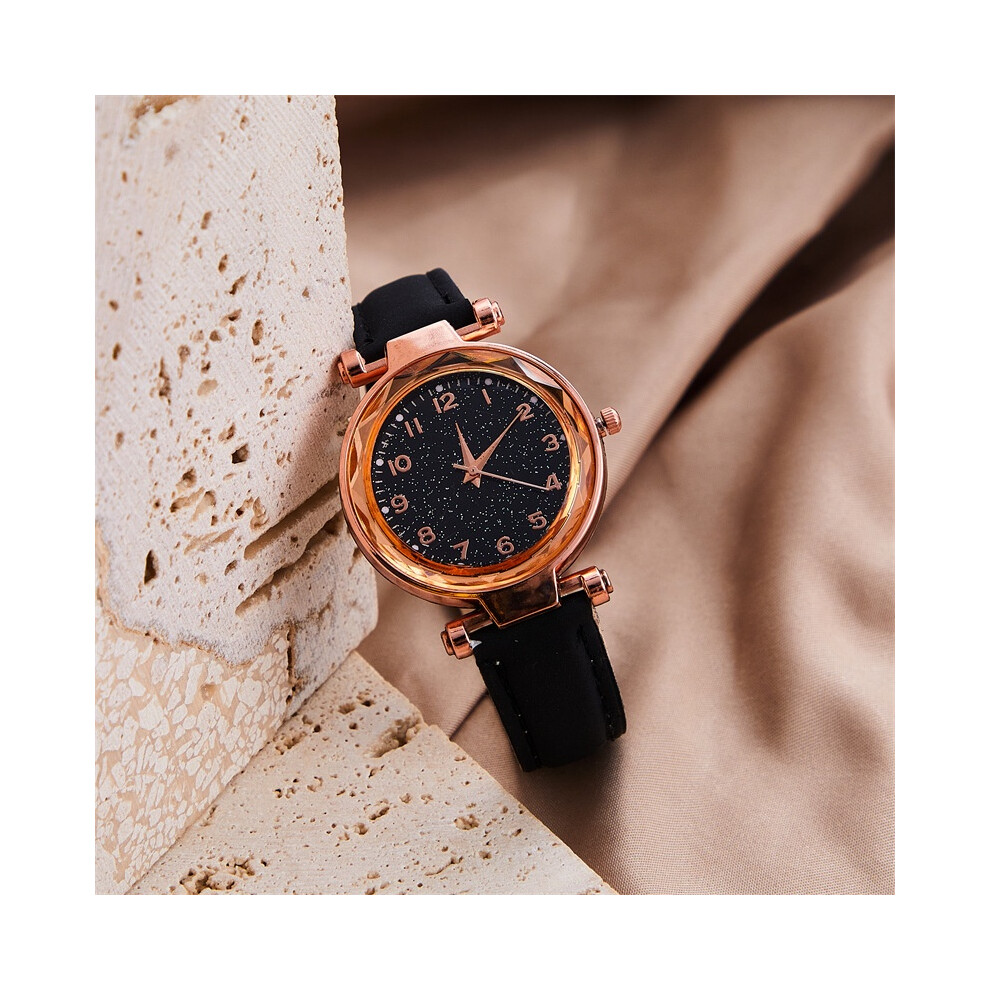 (StyleG)Montre Femme Sophistiquée Quartz Bijoux Cadeaux Noël Montre-Bracelet Étudiants