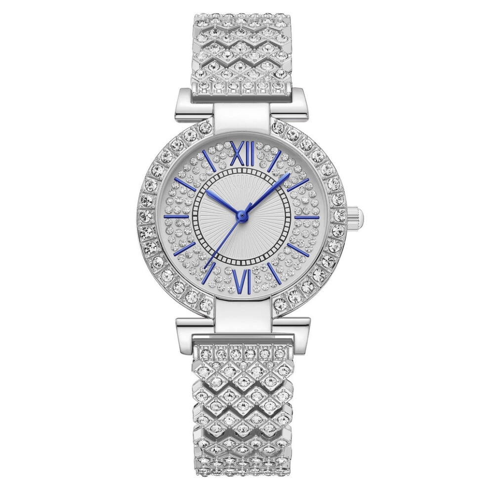 (StyleC)Montre à quartz tendance pour femme avec bracelet étoilé montre-bracelet pour femme à la mode pour style décontracté personnalisable