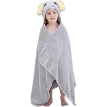 Baby Bath Towels with Hood Large Size Animal Face Bathrobe for Boy and Girls