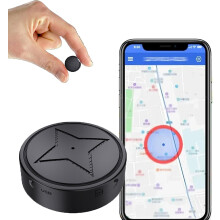 GPS Tracker for Vehicles, GPS Strong Magnetic Vehicle Anti-Lost Tracker, No Subscription with Free App - Magnetic Smallest GPS