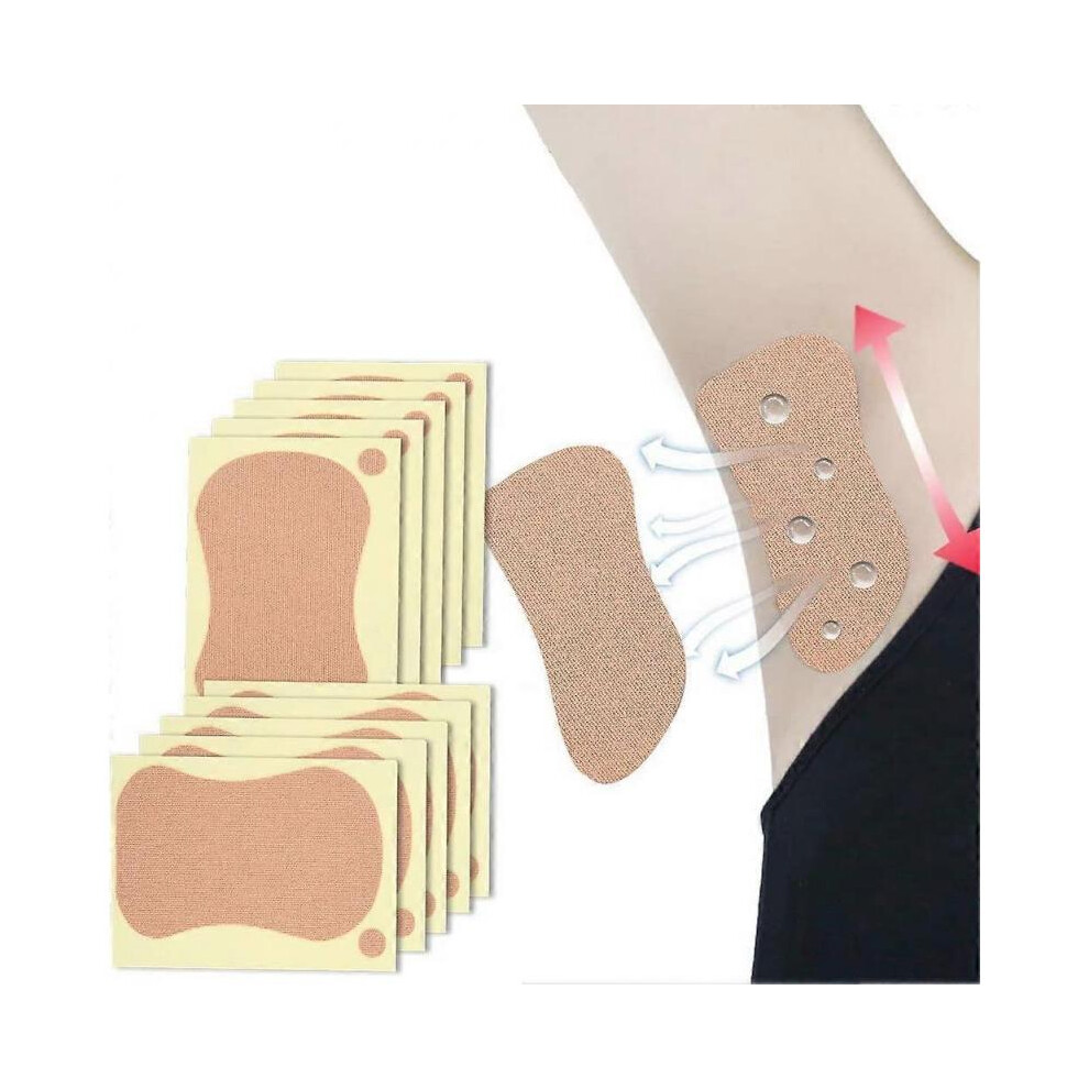 Deodorant Armpit Patch,Underarm Sweat Pad Unisex Sweat Absorbing Underarm Pad for Men and Women 10pcs 9 x 6.5cm