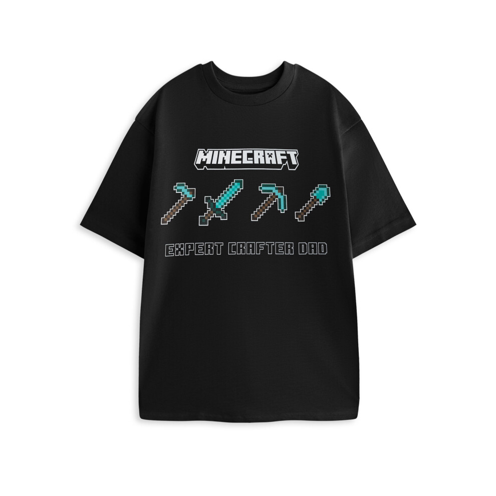 (Small) Minecraft Short Sleeved T-Shirt (Mens Black)