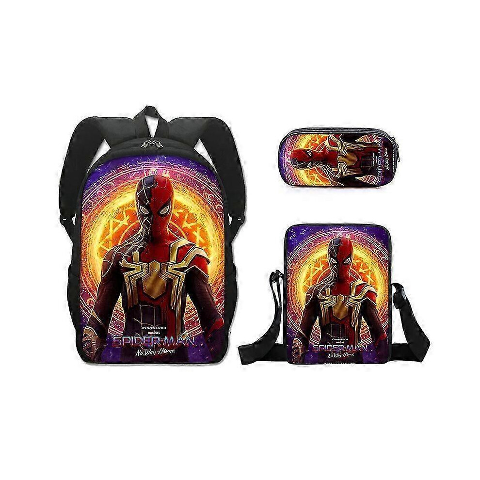 (F) Marvel Hero Spider-man No Way Home Theme Backpack Pencil Case Bag Messenger-image-OPC-PH2NBHX-NEW