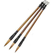 Chinese Calligraphy Brush, Writing Drawing Watercolor Ink Brushes PaintingKanji Japanese Wolf Bamboo Brushes Set for Professional Beginner