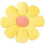 (23.6 Inch, Yellow) Daisy Flower Soft Cushion Pillow 1