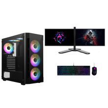 Intel Core i7 16GB RAM 1TB HDD +128GB SSD GT730 2GB 2x22 Dual Screen Windows 11 - Refurbished