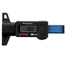 Caliper Digital Depth Gauge LCD Tread Depth Gauge Tire Tread Gauge, Motorcycles or Trucks 0-25.4mm