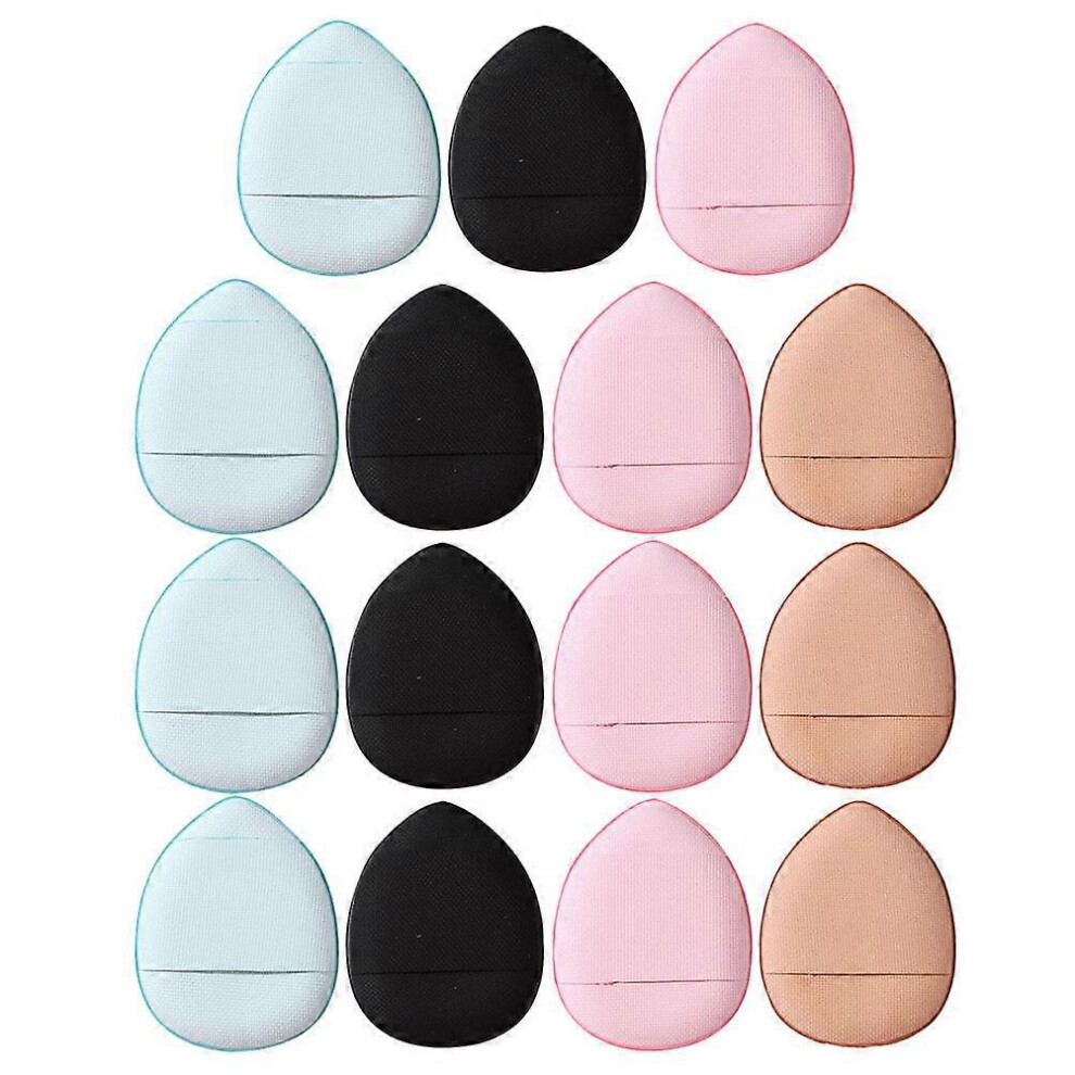 Kricely (As Show, One Size) 15Pcs Mini Finger Puffs Makeup Puffs Breathable Small Puffs Cosmetic Powder Puffs Makeup Tools