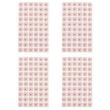 (As show, One size) 1 Set 200Pcs Practical Ear Acupoint Patches Practical Ear Press (Light Yellow)