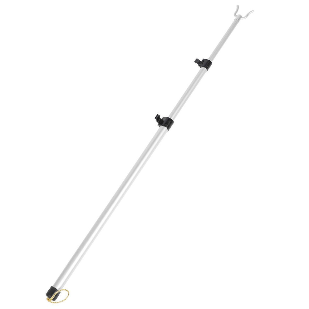 Kricely (As Show, One Size) 1Pc Retractable Clothesline Pole Closet Hook Pole Adjustable Closet Pole Hook