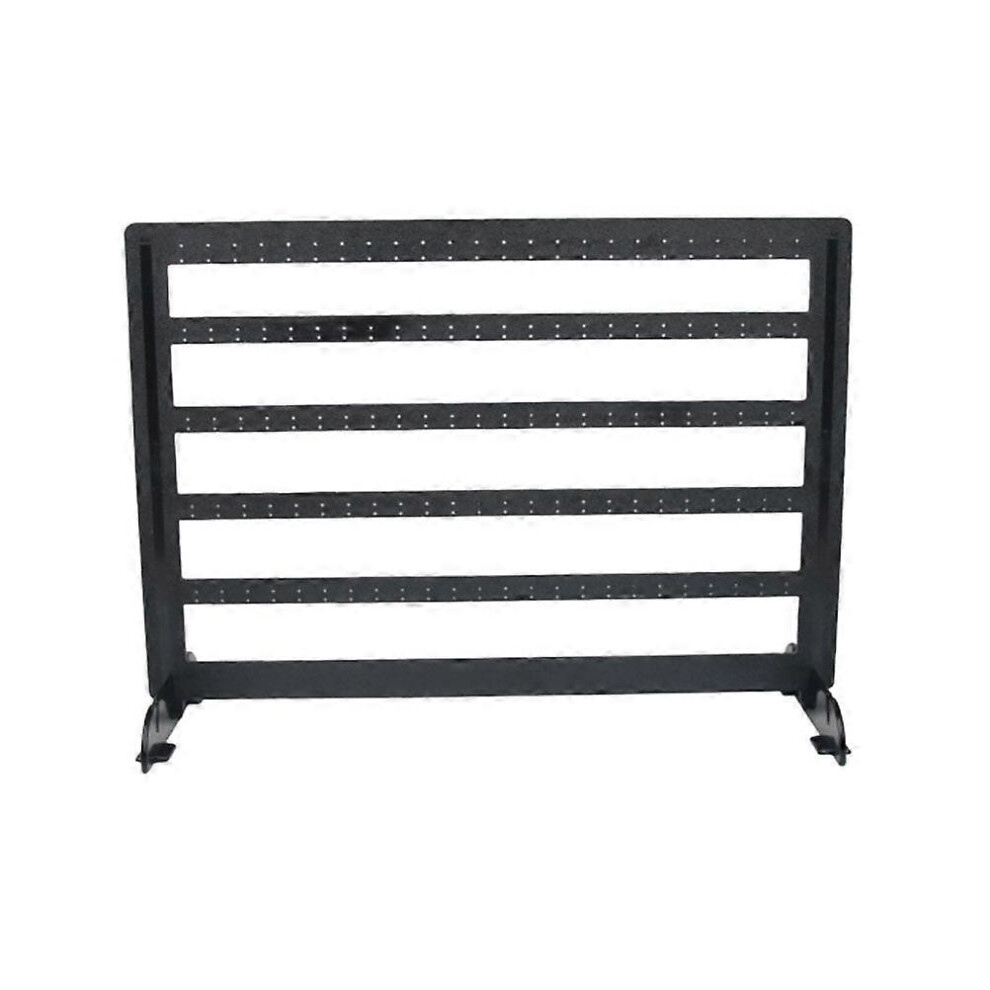 Kricely (As Show, One Size) 1Pc 240 Earring Holes Dustproof Jewelry Display Stand Simple Organizer Rack Jewelry Holder For Earrings Bracelet (Black) Black