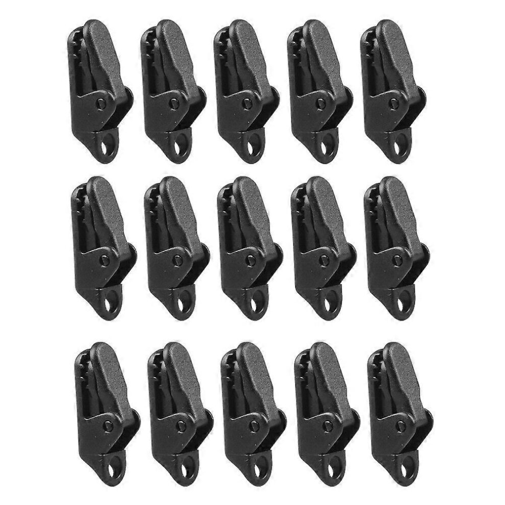 Kricely (As Show, One Size) 15Pcs Outdoor Tents Clips Tent Clamps Windproof Tent Clamps Tent Fixing Clips