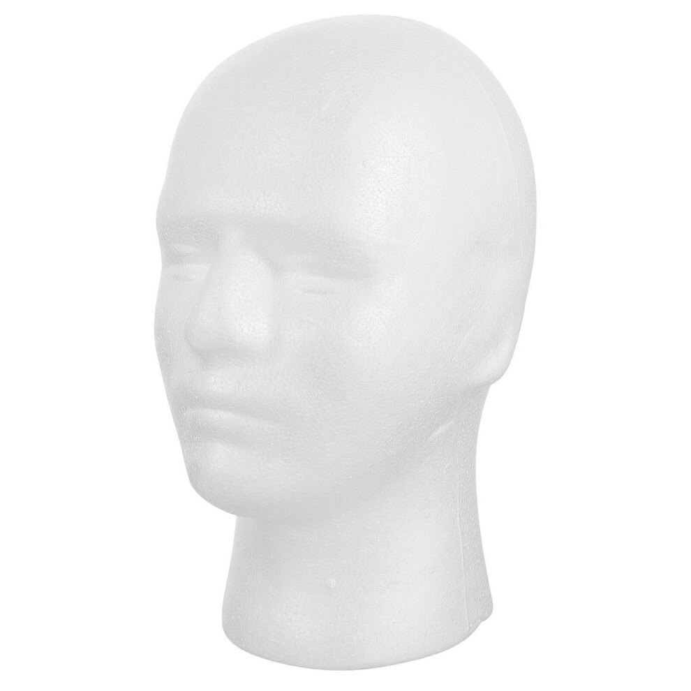 Kricely (As Show, One Size) Mannequin Men Head Model Wig Display Head Model Hat Head Model For Display