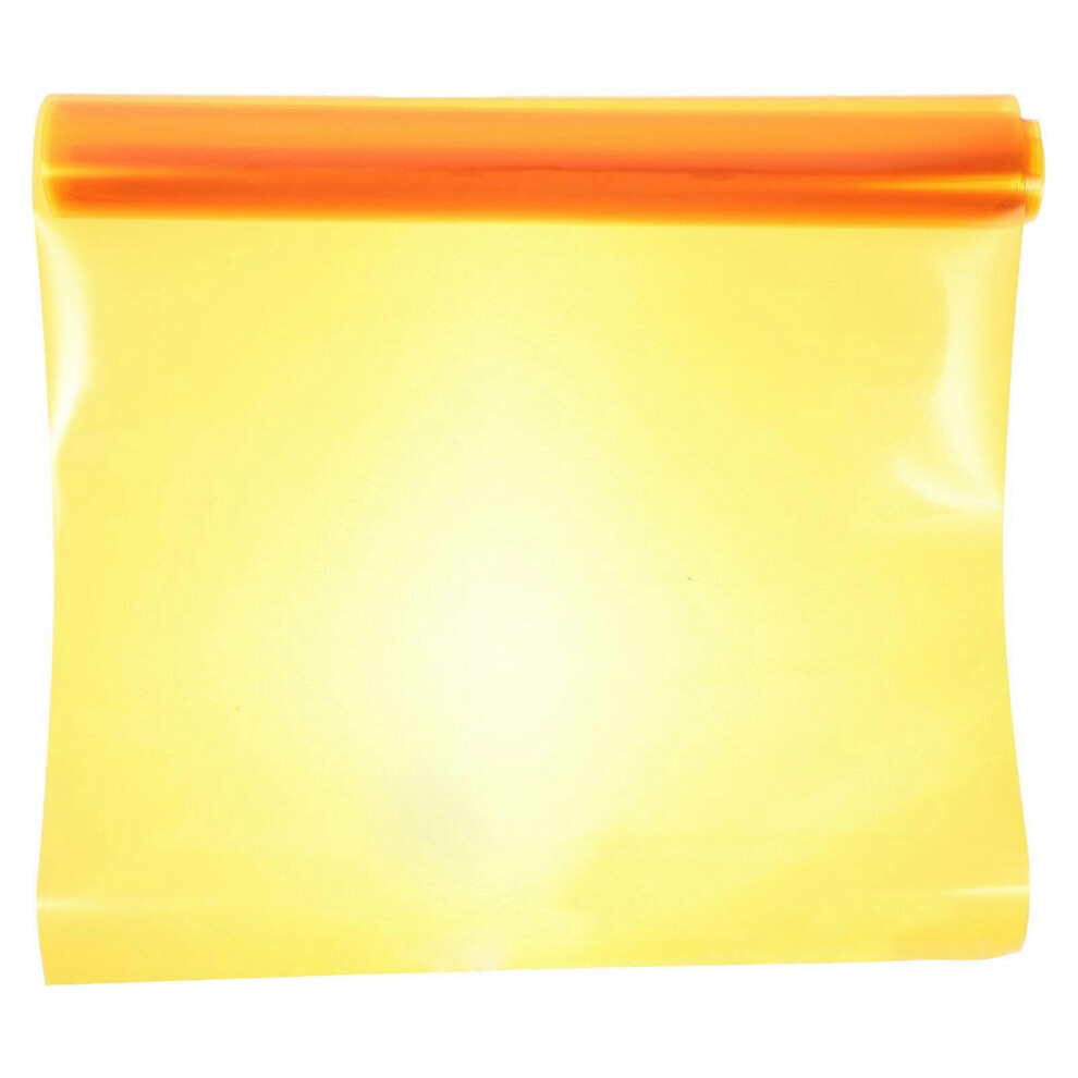 (As Show, One Size) 30 120Cm Self Adhesive Headlights Tail Lights Fog Lights Tint Vinyl Film (Orange) Orange 5451560046970