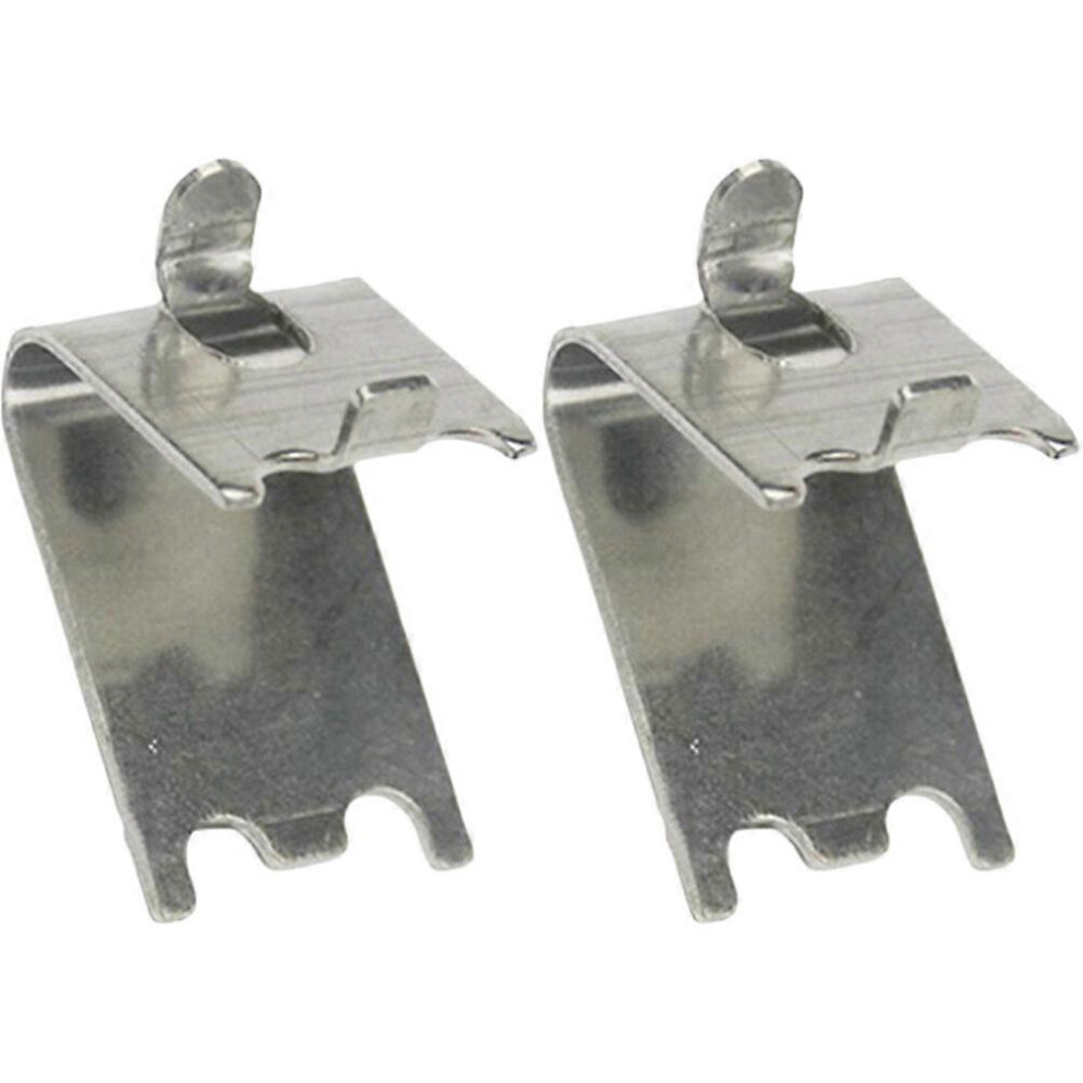 Kricely (As Show, One Size) 2Pcs Freezer Shelf Clips Refrigerator Cooler Shelf Supports Stainless Steel Shelf Clips
