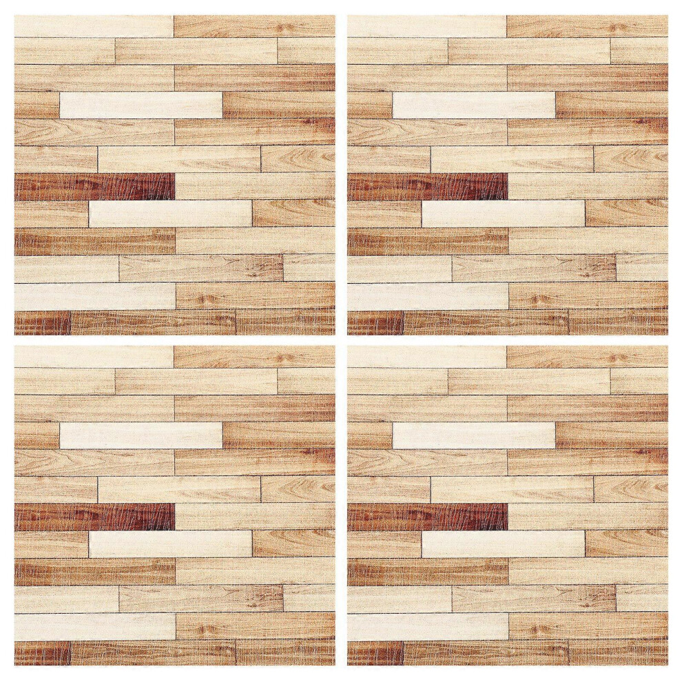 Kricely (As Show, One Size) 4Pcs Dollhouse Miniature Floorboards Mini House Furnishing Toys Tiny House Flooring Toys