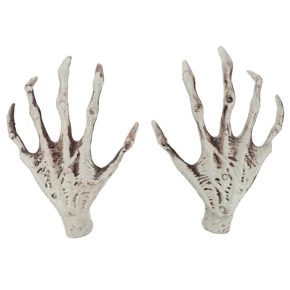 Kricely (As Show, One Size) 1 Pair Party Prop Skeleton Hands Scary Adornment Haunted House Prank Decoration