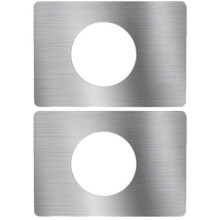 (As show, One size) 2pcs Door Reinforcement Plate Door Striker Plate Door Knob Plate Accessory