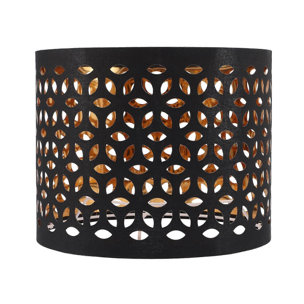 Kricely (As Show, One Size) Hollow-Out Cloth Lamp Shade Dust-Proof Fabric Lampshade For Hanging Light