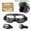(Black -Transparent Len) Retro Aviator Motorcycle Goggles 1