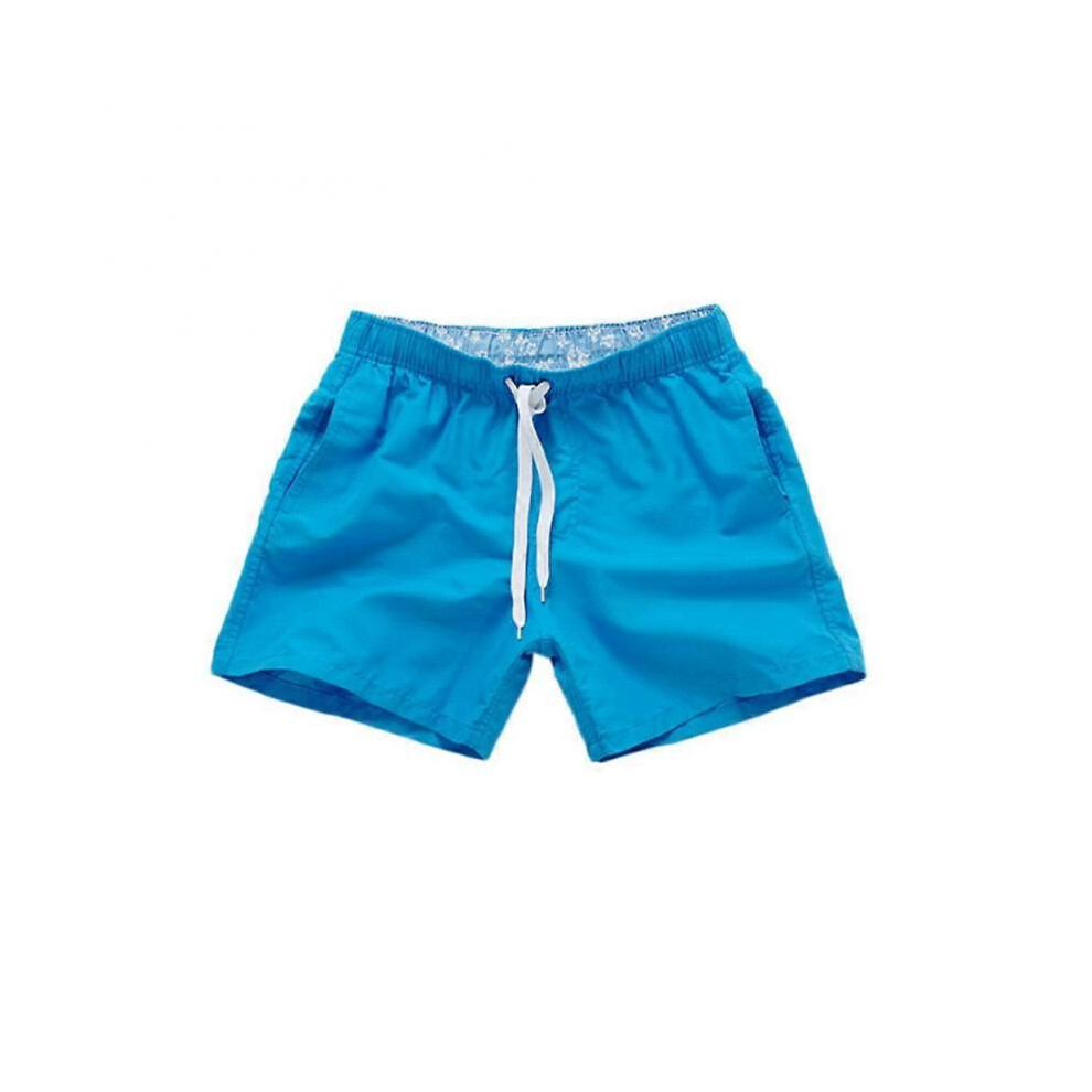 (M, blue) Men's Swimming Board Shorts Swim Shorts Trunks Swimwear Beach Summer