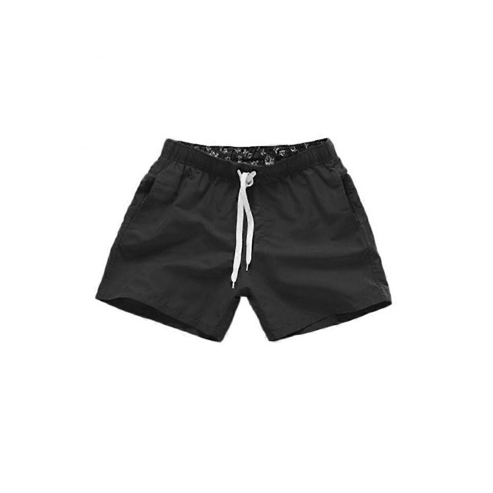 (XL, black) Men's Swimming Board Shorts Swim Shorts Trunks Swimwear Beach Summer