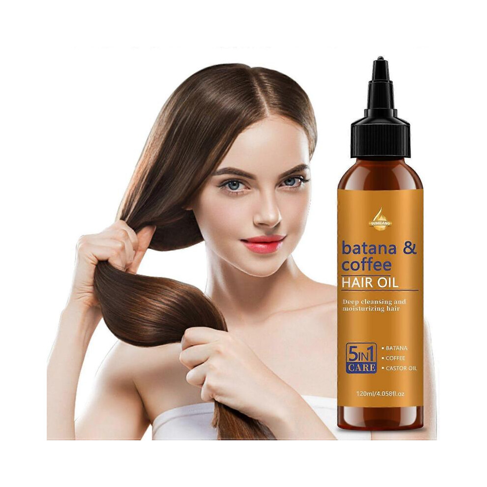 (3pcs) Batana & Caffeine Hair Oil| Revitalizing and Strengthening Hair Treatment for Fuller, Healthier-Looking Hair | Suitable for All Hair Types
