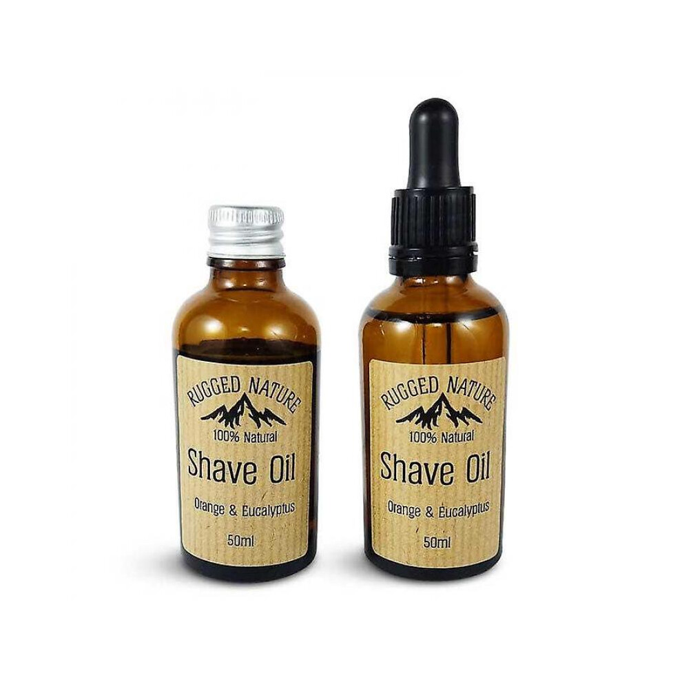 Men's Orange (Aluminium Lid) Moisturising Beard Oil 50Ml - & Eucalyptus