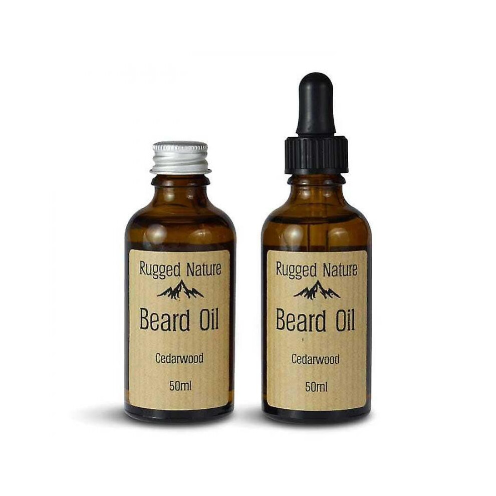 Men's (Aluminium Lid) Moisturising Beard Oil 50Ml - Cedarwood