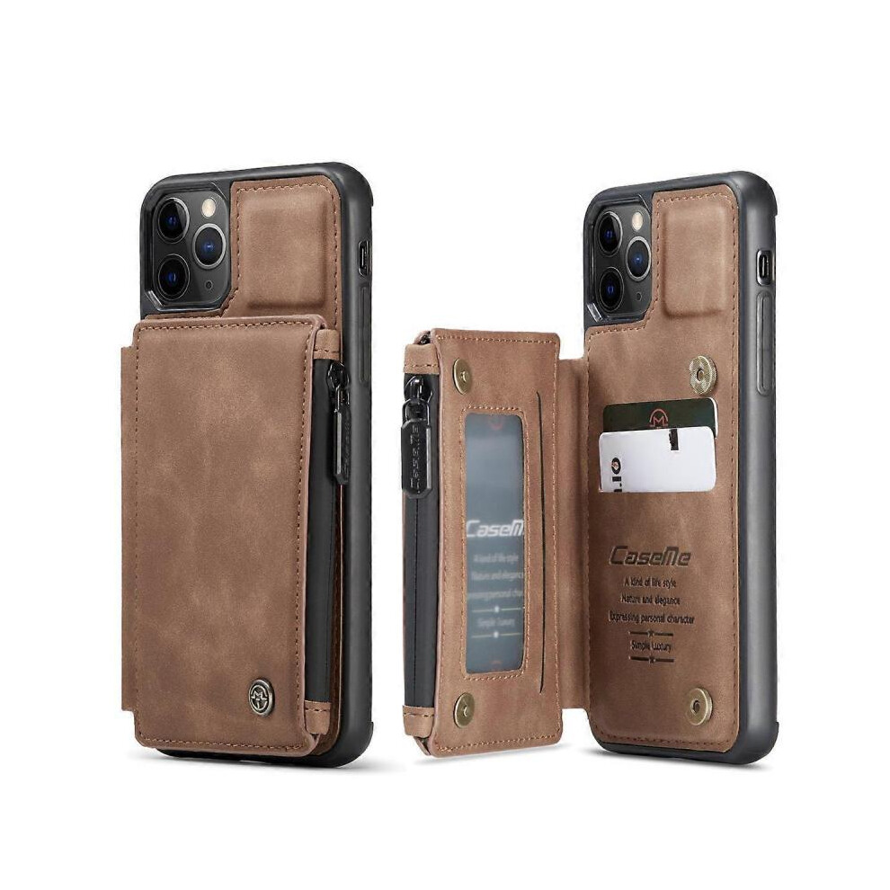 (Brown) Mobile Phone Holster Card Case For Iphone 13 Pro Max Brown 5004229734789